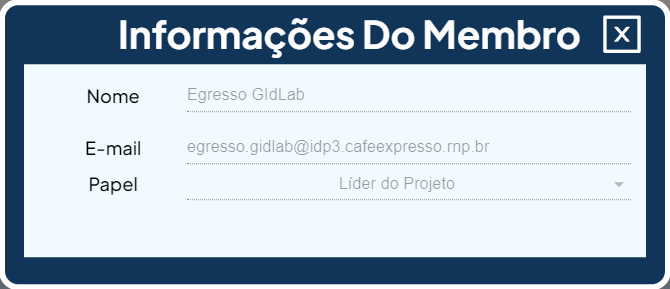 Informação do Membro