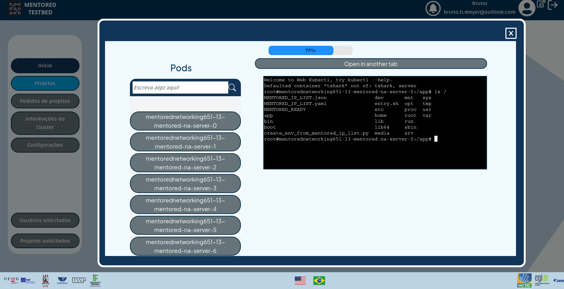 Real-time monitoring of experiment execution